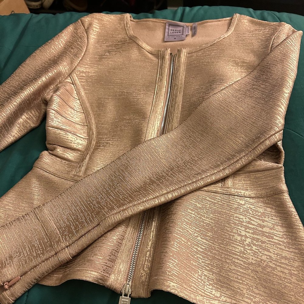 Herve Leger Peplum bandage jacket